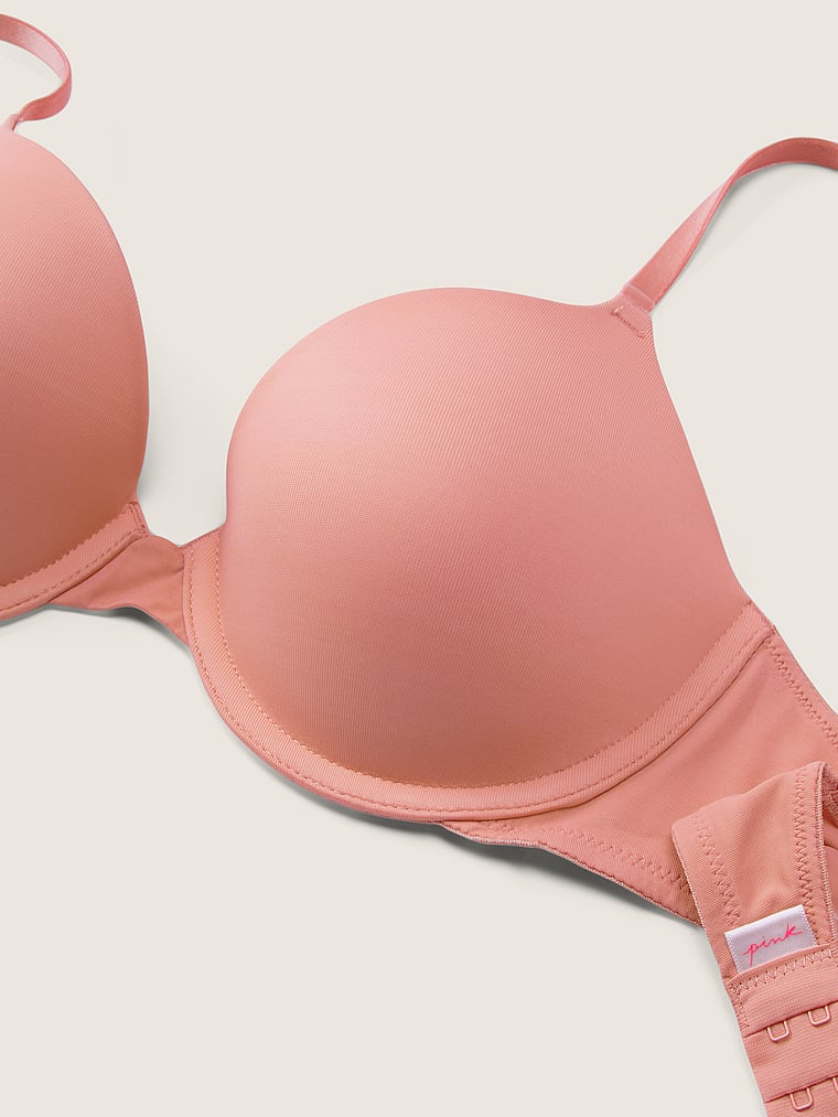 Victoria's Secret Pink Wear Everywhere Push up Bra, Damsel Pink :  : Fashion