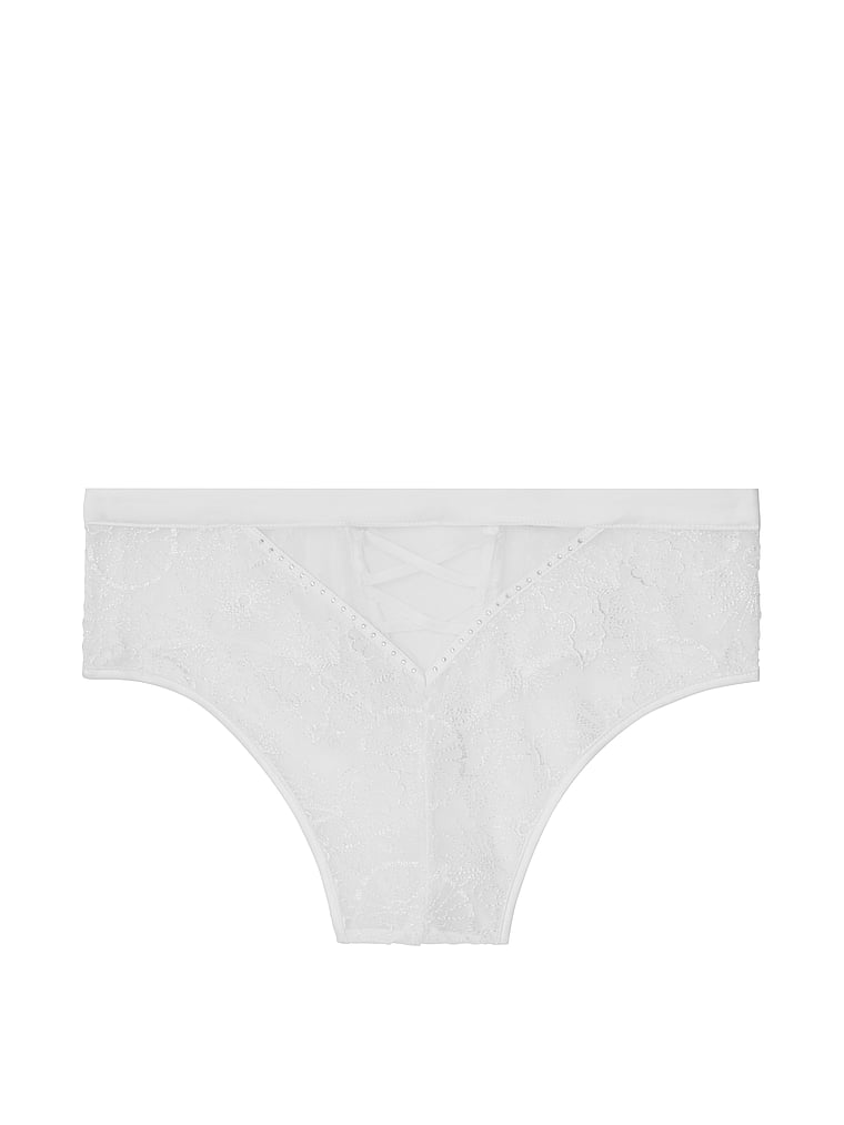 VictoriasSecret Embroidered High-waist Thong Panty. 1