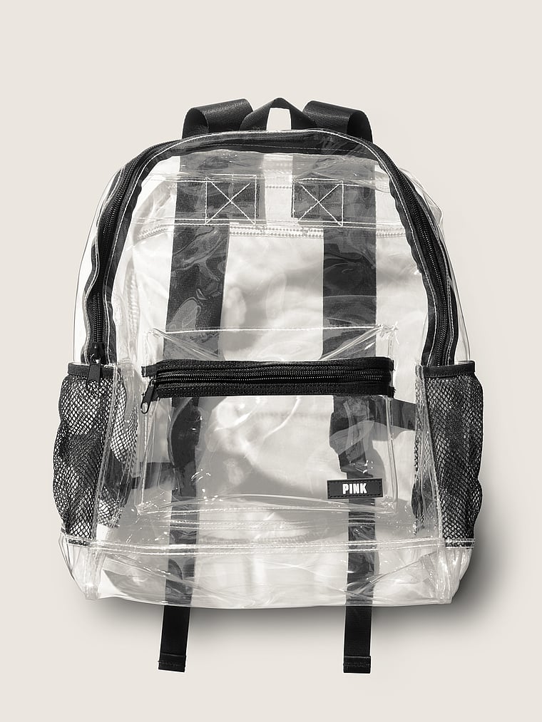 Details about  / Mini Transparent Clear Backpack PINK