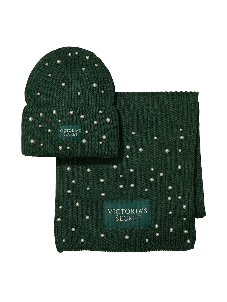 Embellished Beanie & Scarf Set