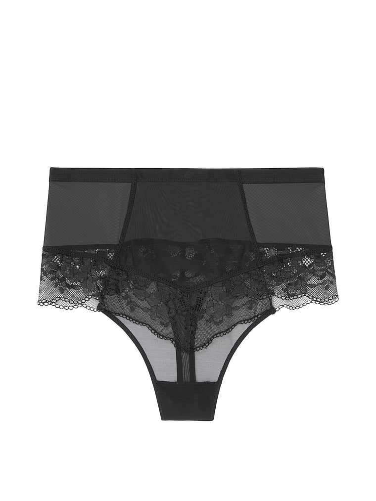 VictoriasSecret Angelwear Lace High-waist Core Thong Panty - 11169715-54A2