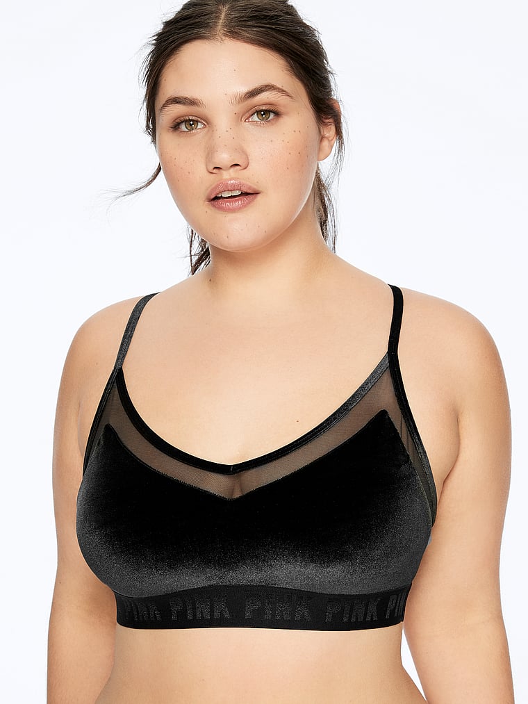 velvet sports bra
