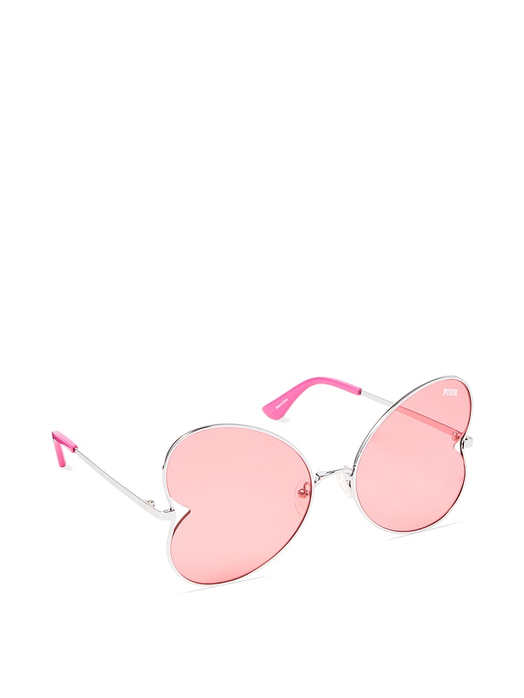 VictoriasSecret Oversized Butterfly Heart Sunglasses. 2