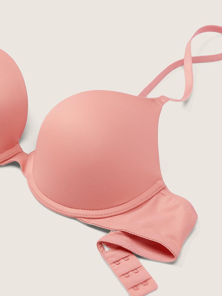 Victoria's Secret Pink Wear Everywhere Push up Bra, Damsel Pink :  : Fashion
