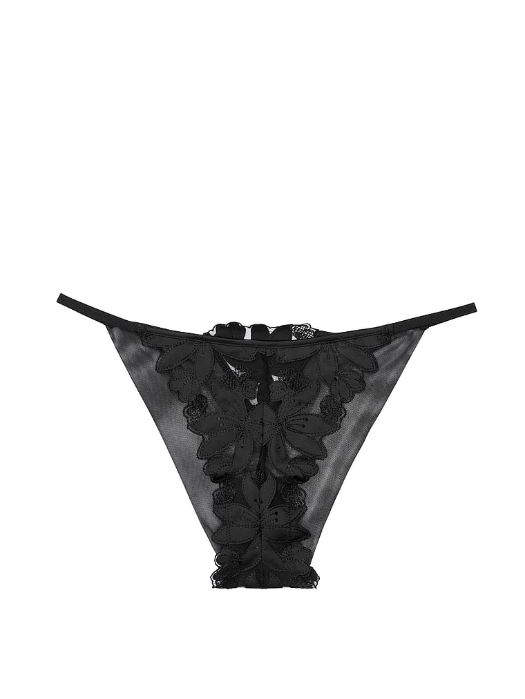 Floral Embroidery Brazilian Panty