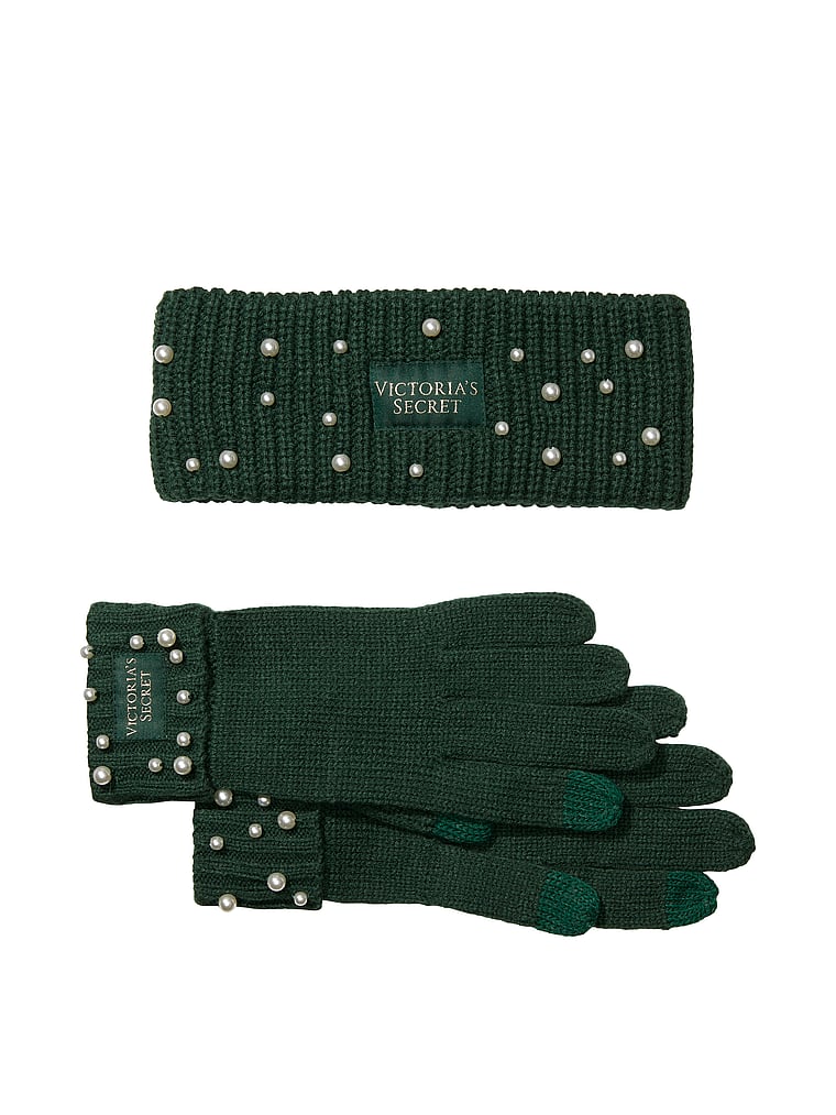 Embellished Headband & Glove Set