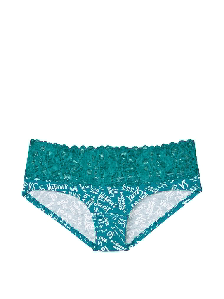 VictoriasSecret Stretch Cotton Lacewaist Hiphugger Panty 111503084K0M