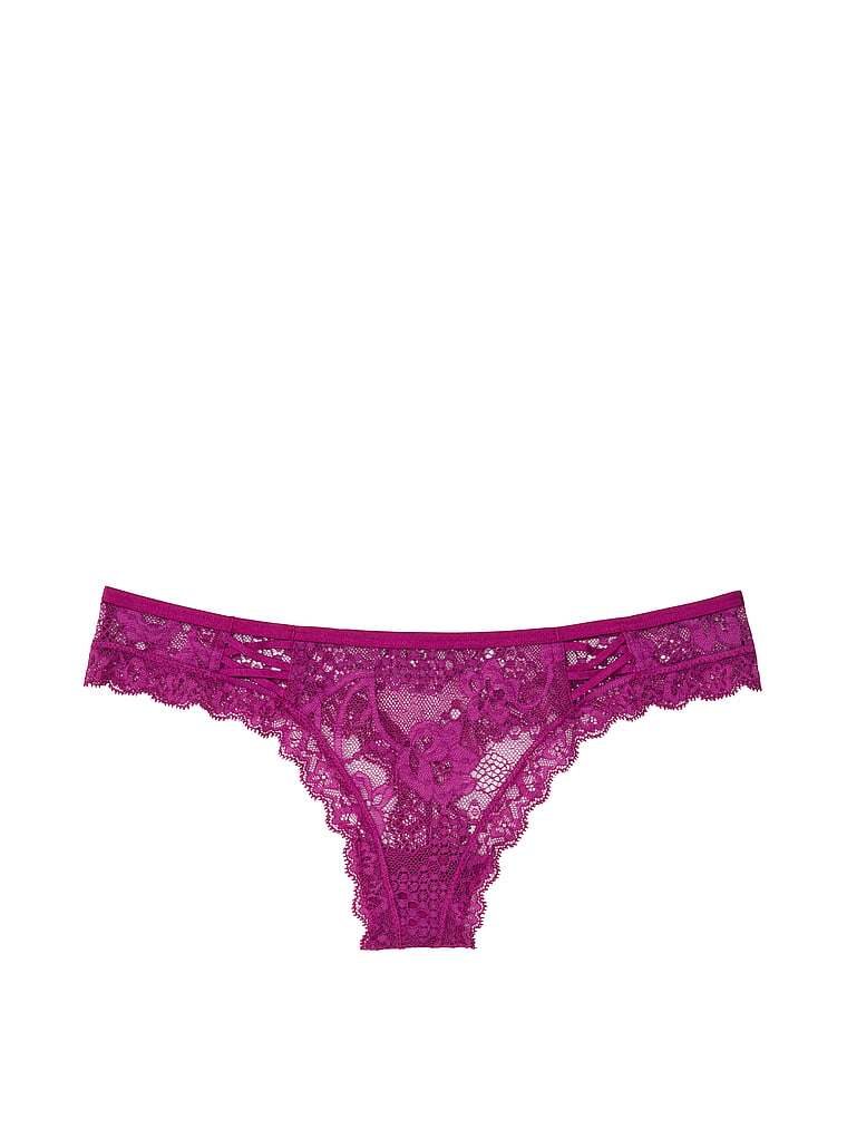 VictoriasSecret Embroidered Stars Thong Panty. 1