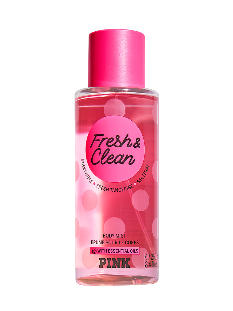 victoria secret pink body mist fresh and clean
