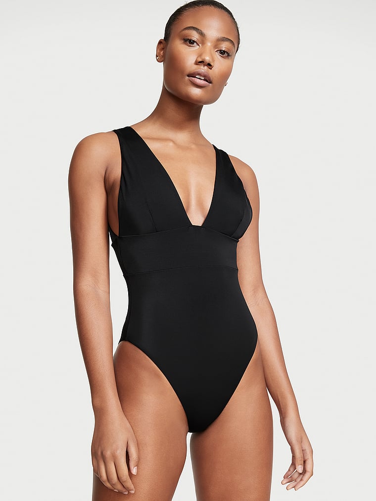 Victoria’s Secret Essential Banded Plunge One-Piece Swimsuit