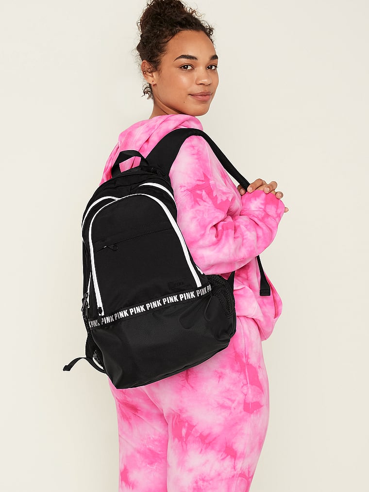 NWT Victoria’s Secret PINK Collegiate Backpack School Book Bag Rose Pink
