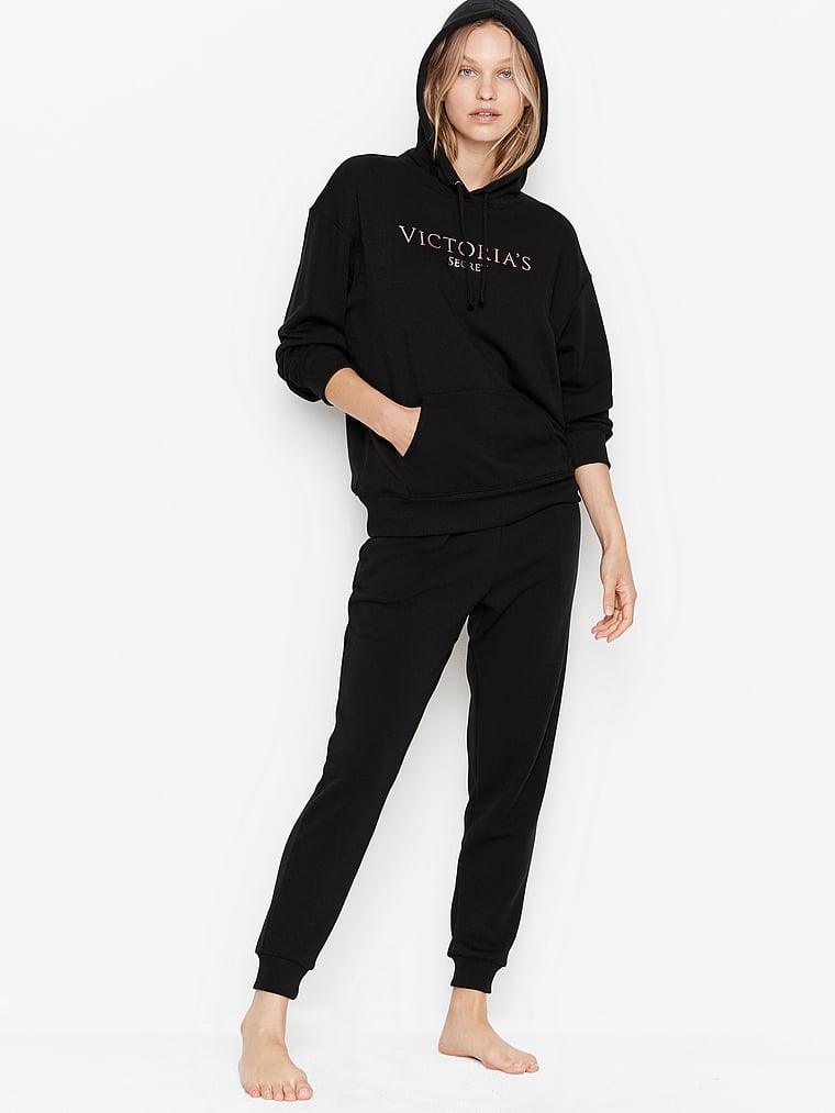 Victoria secret black sweatshirt Clearance
