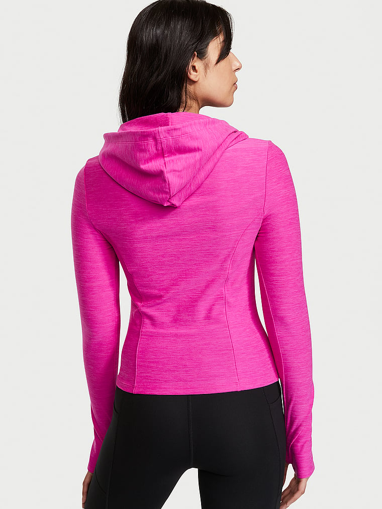 Victoria's Secret PINK Ultimate High Neck Pullover Thumb Hole Sweat Shirt Yoga 