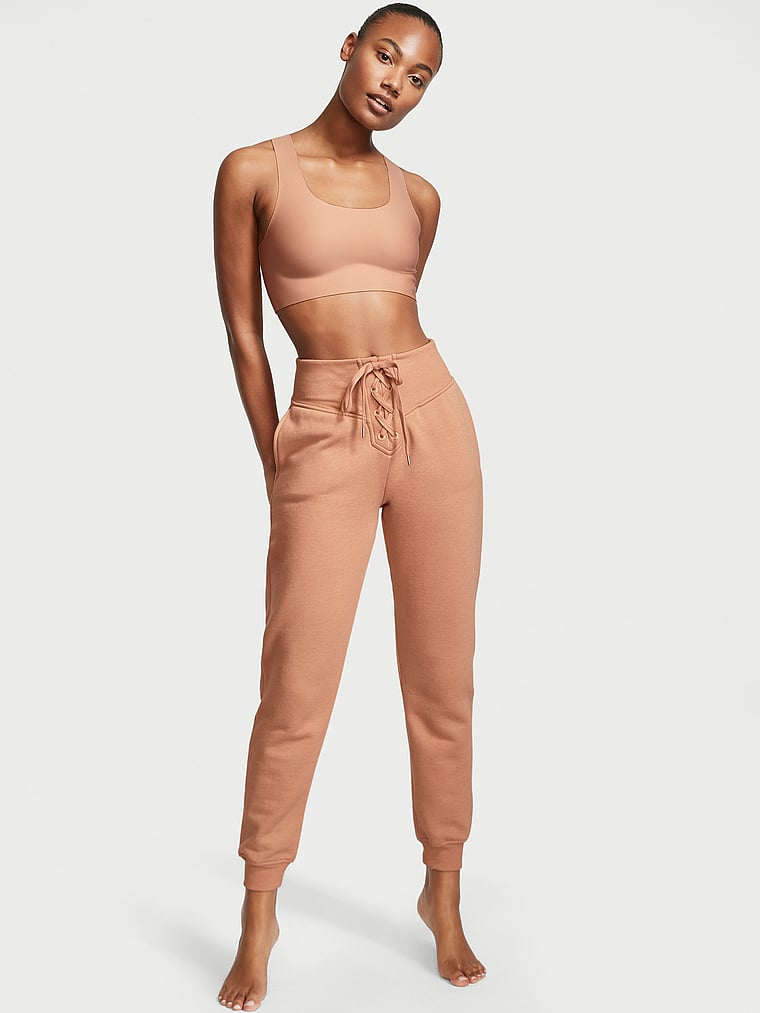 Cotton Fleece Lace-Up Jogger - Victoria 