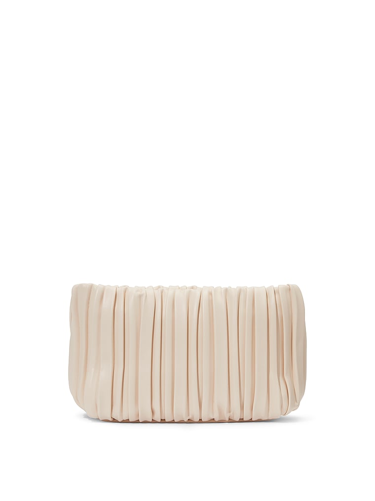 Vivienne Crystal Mesh Pleated Pouch main image 1