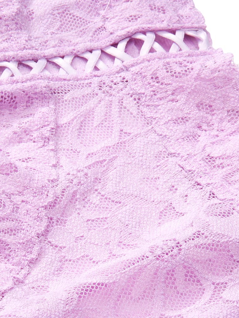 Details about   Victoria's Secret The Lacie Floral Lace Bikini Panty 5/$30 MULTICOLOR