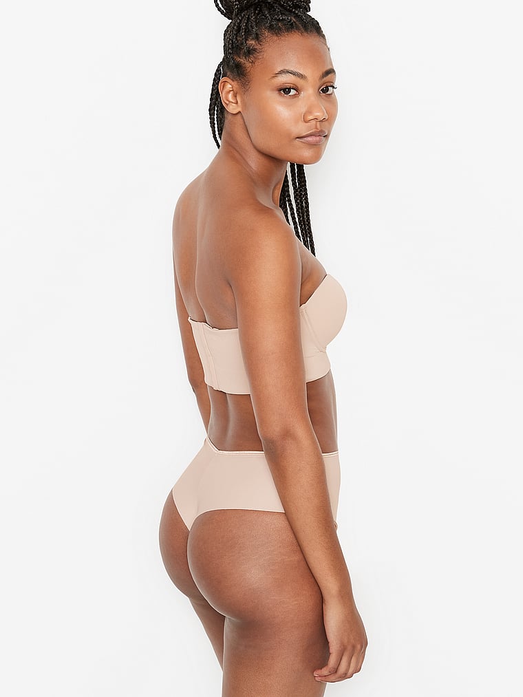 Victoria's Secret, Leonisa Shapewear Smoothing Strapless Longline Bra, onModelBack, 2 of 8