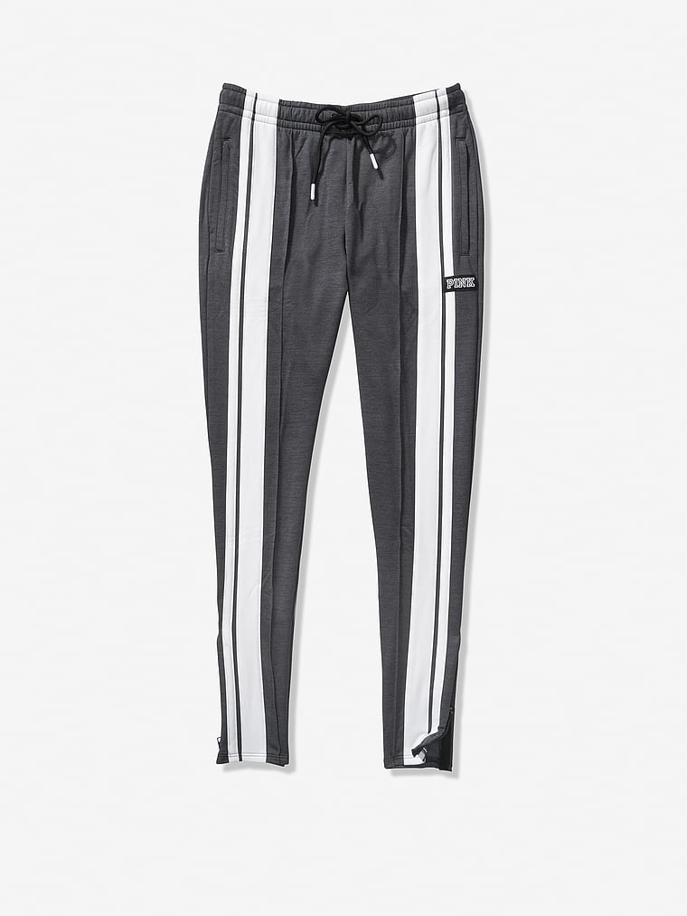 pink skinny track pants