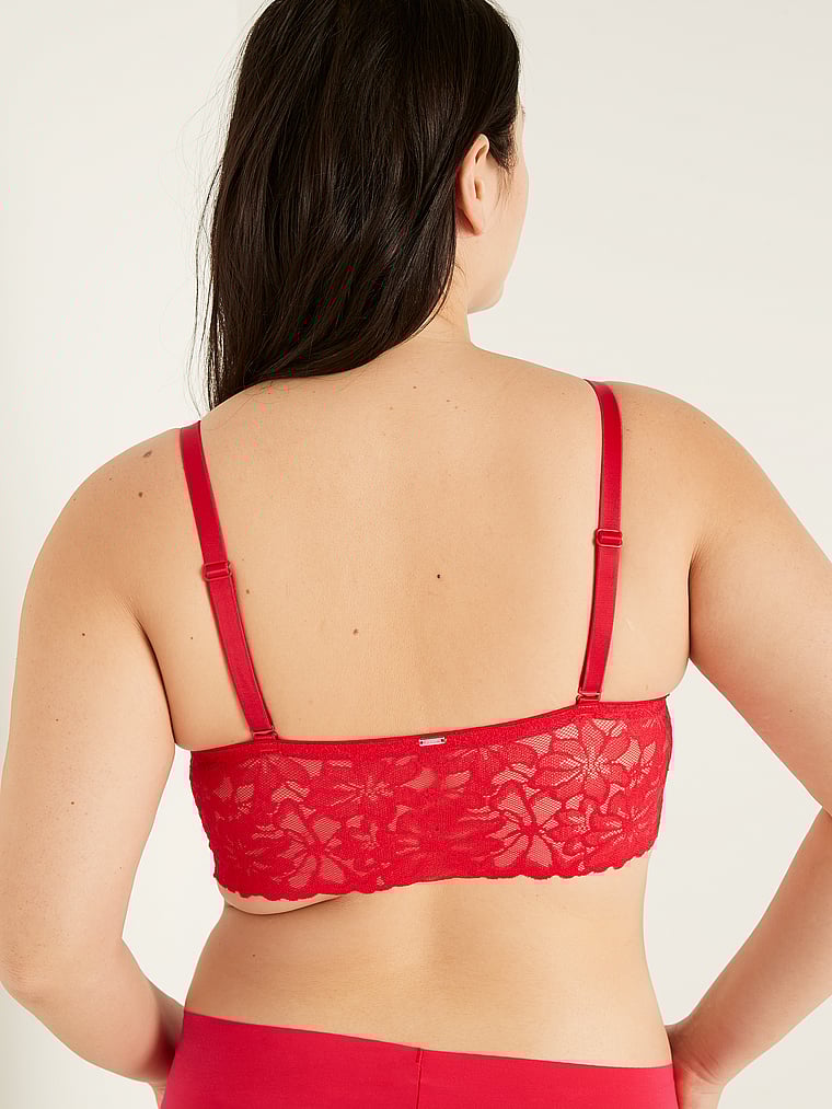 Pink wireless push up bralette Clearance