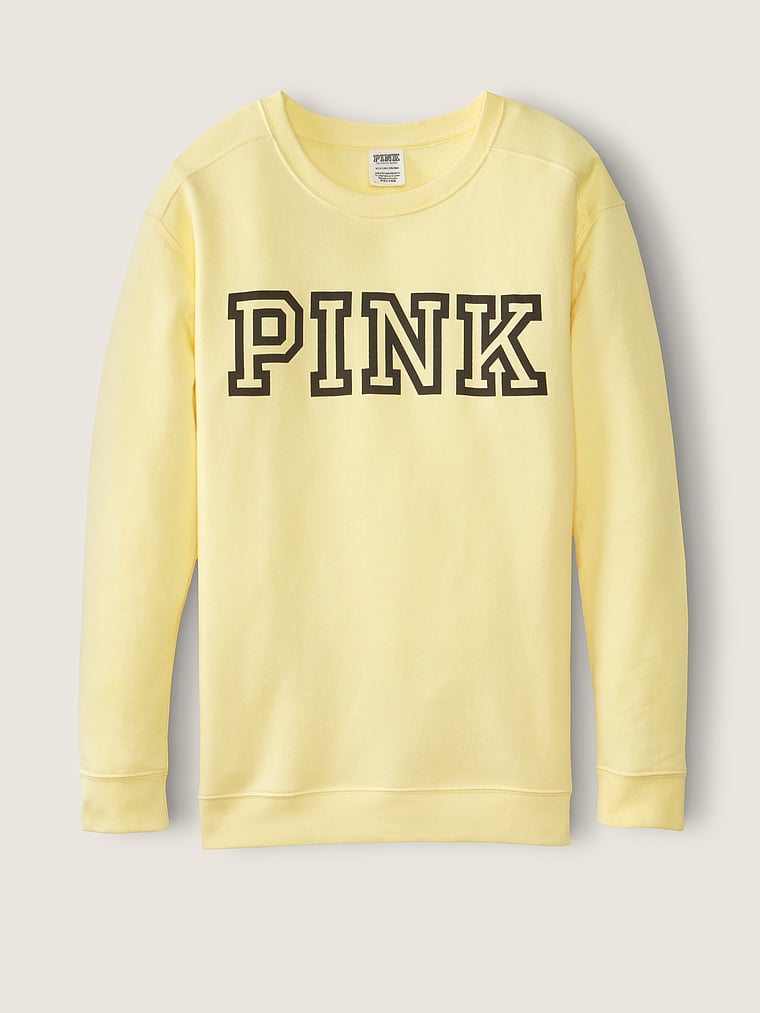pink campus crew sweatshirt