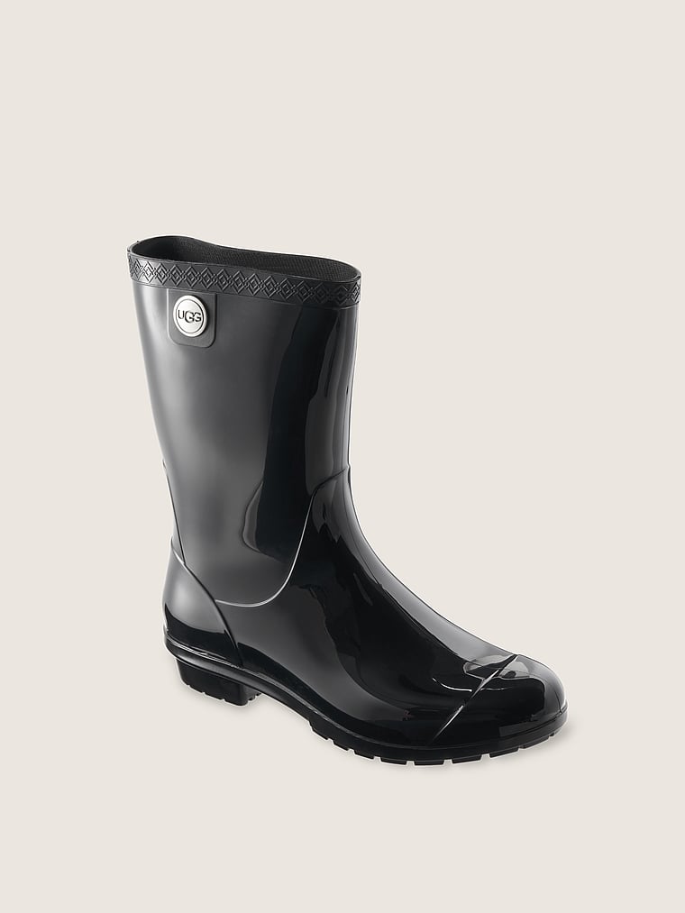 black ugg rain boots