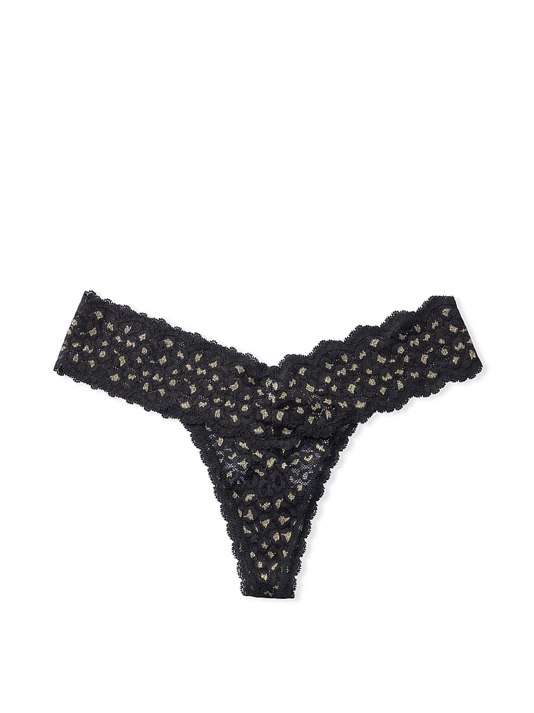 Shimmer Animal Thong Panty