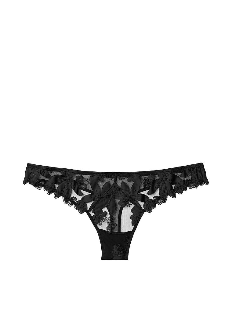 Embroidered Thong Panty Victoria S Secret