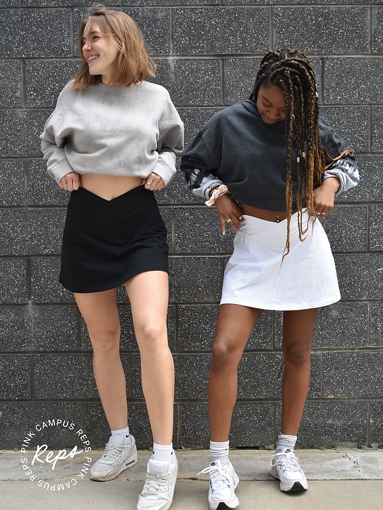 Cotton V Crossover Skort - Apparel - PINK