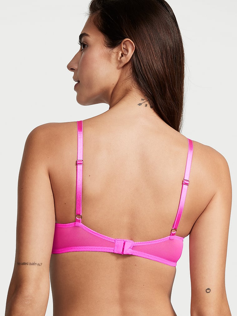 Neon pink bra