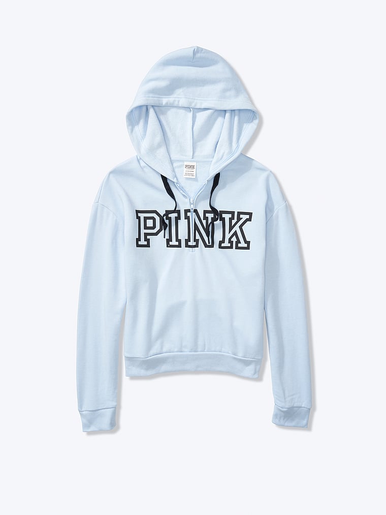 quarter zip pullover pink