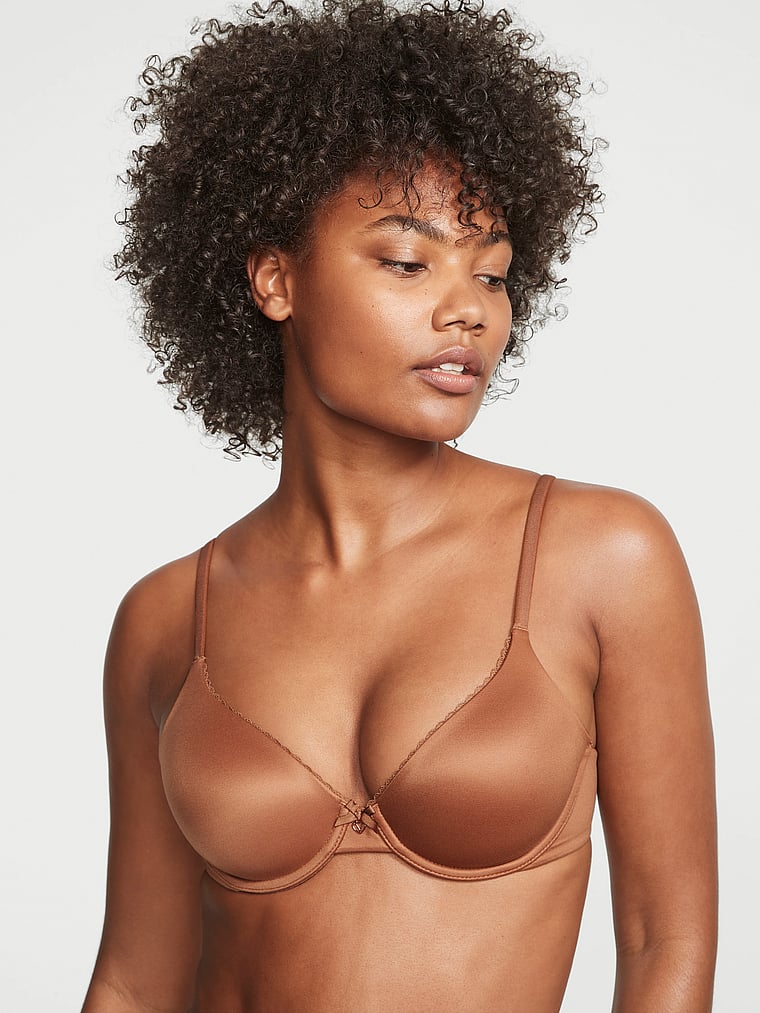  Victorias Secret Perfect Shape Push Up Bra, Full Coverage,  Padded, Smooth, Bras For Women, Body By Victoria Collection, Caramel