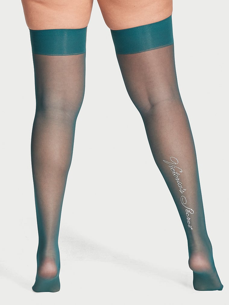 Crystal Signature Thigh Highs