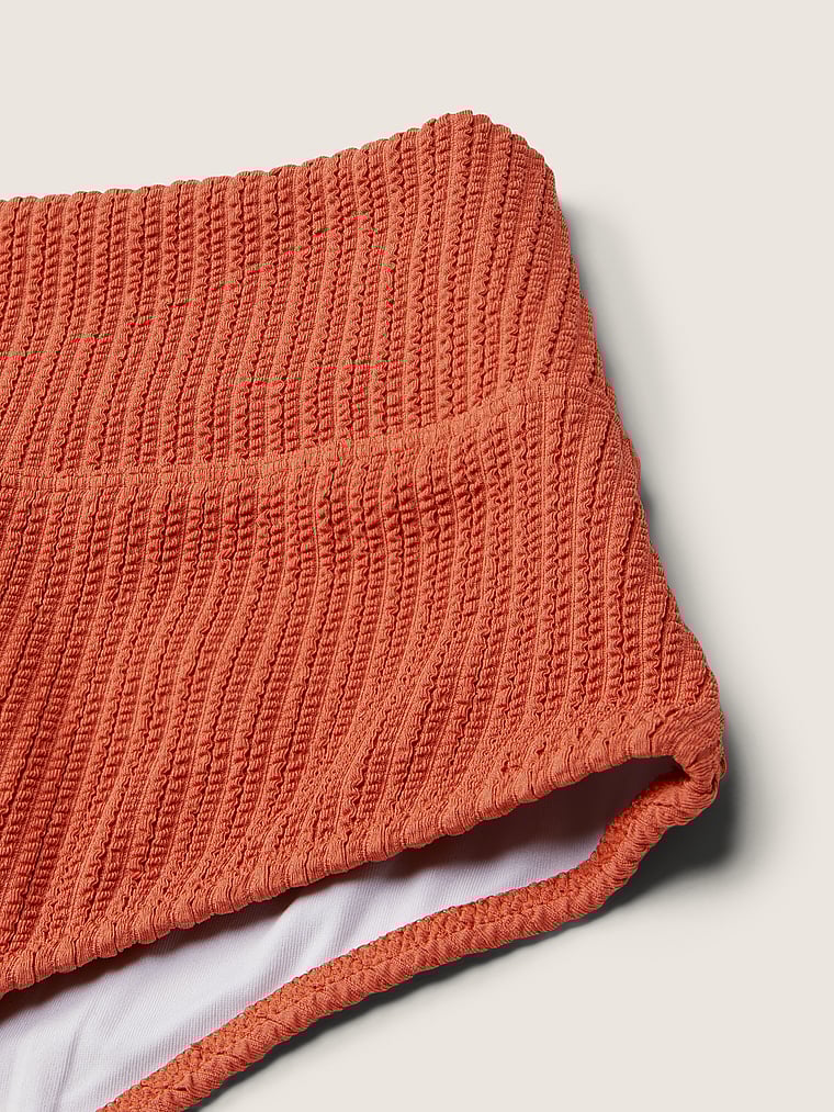 Crinkle High-Waist Shortie Bikini Bottom