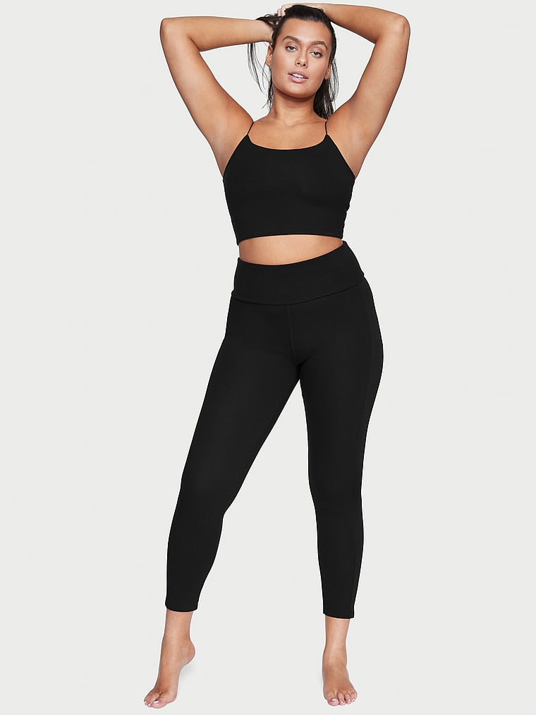 Black Waffle Gym Leggings