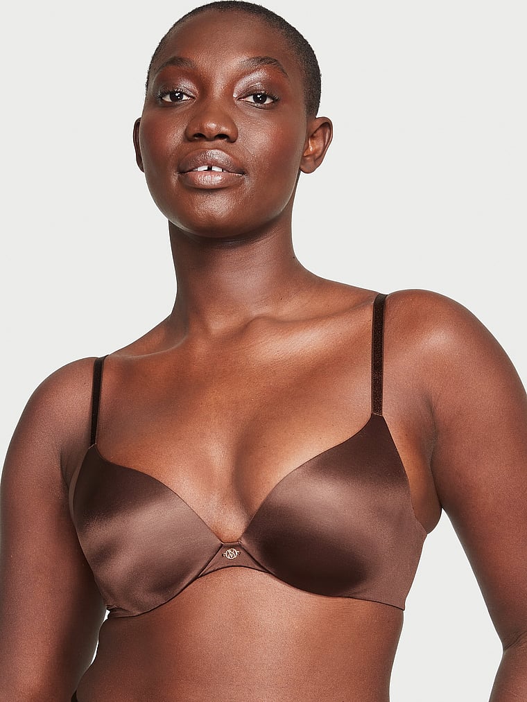 Victoria's Secret, Very Sexy So Obsessed Push-Up Bra, Ganache, onModelFront, 3 of 4 Arame is 5'11" and wears 34B or Medium