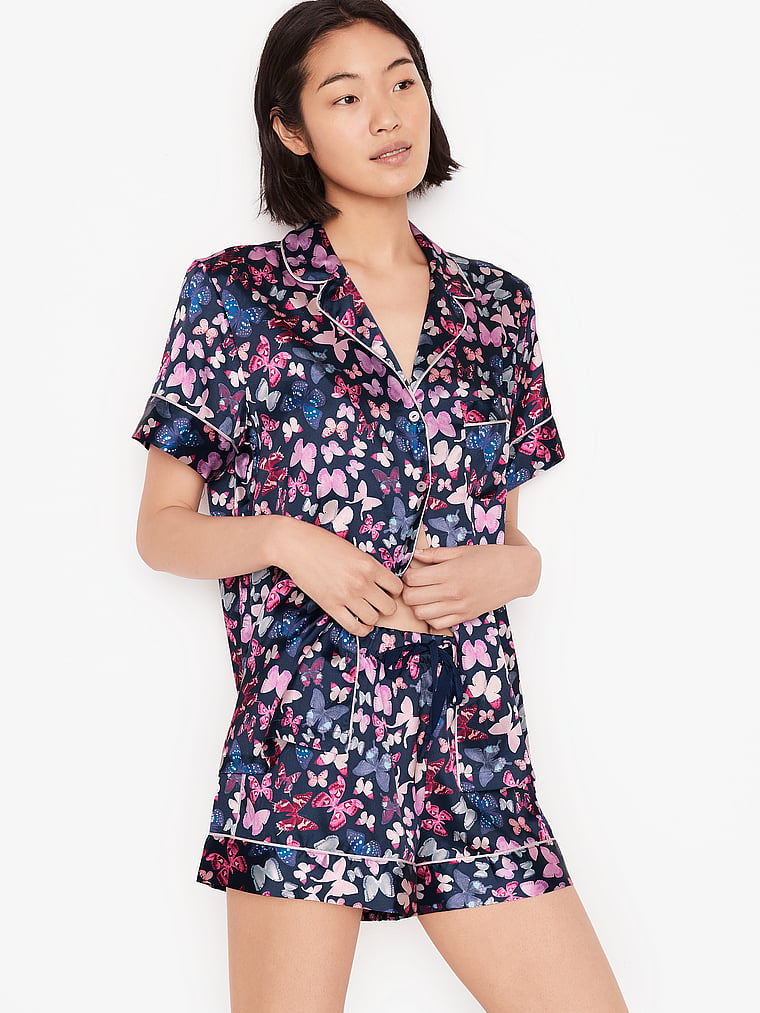 VICTORIA'S SECRET Satin Short PJ Set