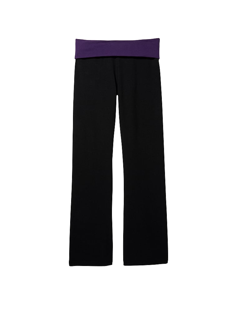 Yoga Foldover Cotton Flare Legging 