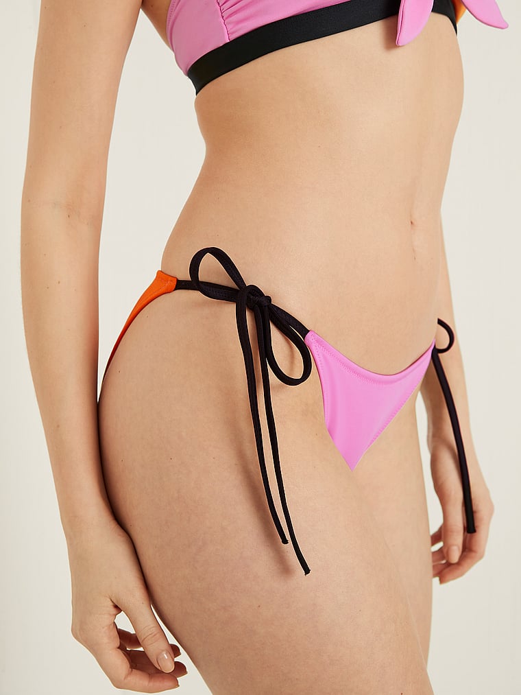 Victoria’s Secret VS Bow Bikini Bottom Swimsuit Swim Suit Double Side Tie 293955 