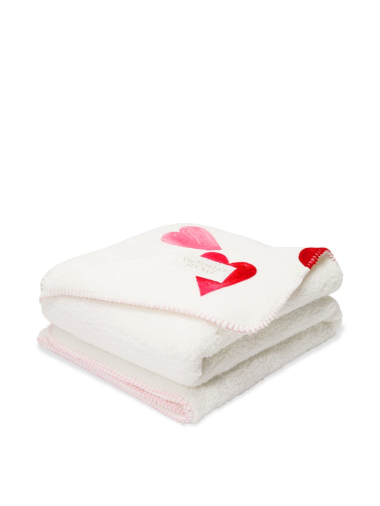 pink heart blanket