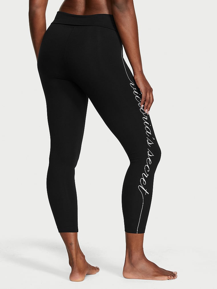 Yoga Foldover Cotton Legging - Victoria 