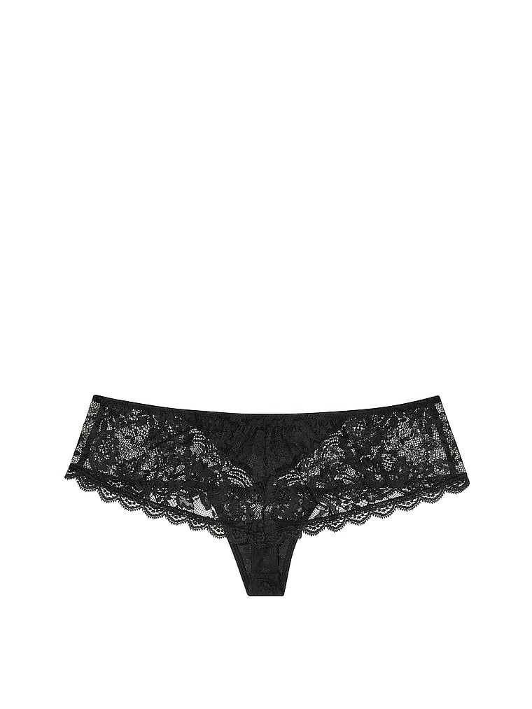 VictoriasSecret Floral Lace Hipster Thong Panty - 11149926-54A2