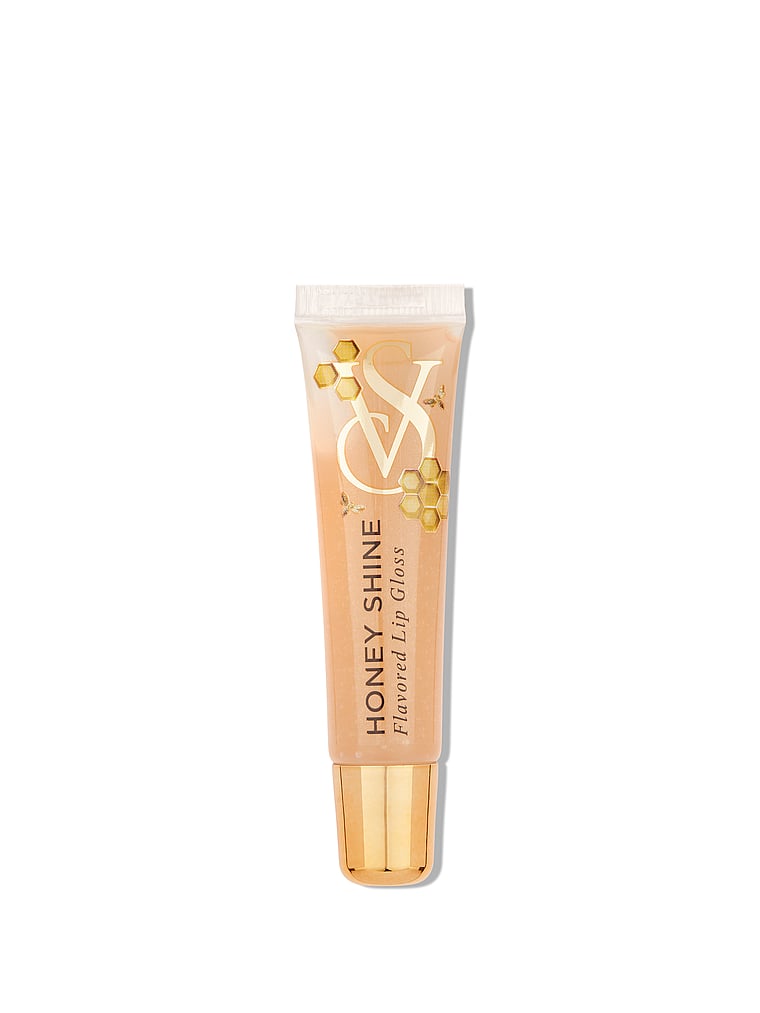 Victoria's Secret, Lip Flavored Lip Gloss, Honey Shine, onModelFront, 1 of 3