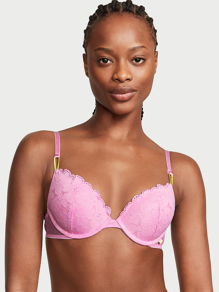 Sexy Tee Posey Lace Push-Up Bra, 55% OFF