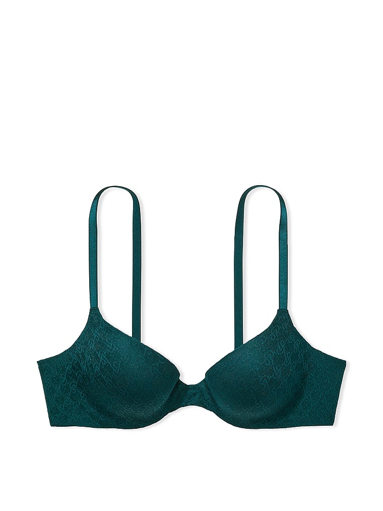 Victoria's Secret, Very Sexy Icon by Victoria’s Secret Demi Bra, Deepest Green, offModelFront, 2 of 4