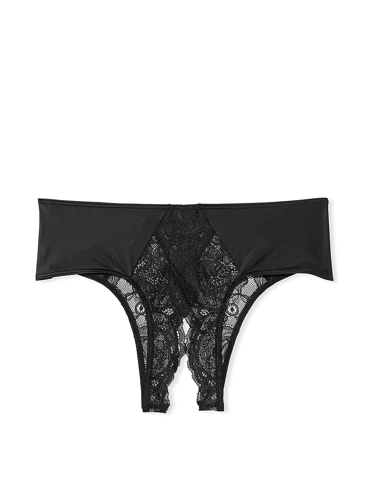 Micro Lace Crotchless Cheeky Panty