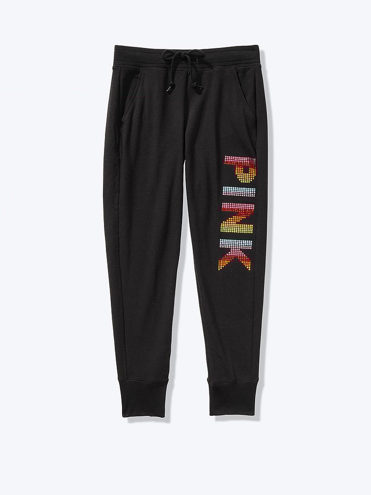 pink skinny jogger