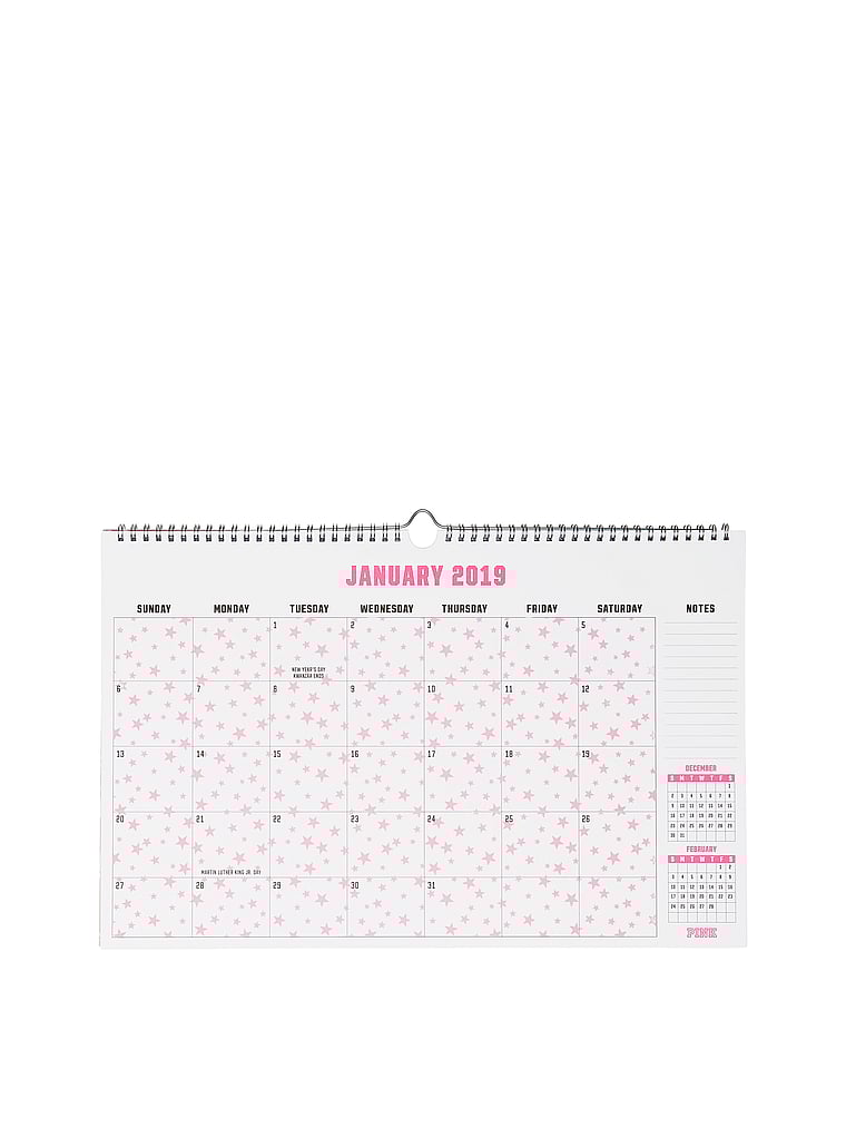 Desk Calendar Pink Pink