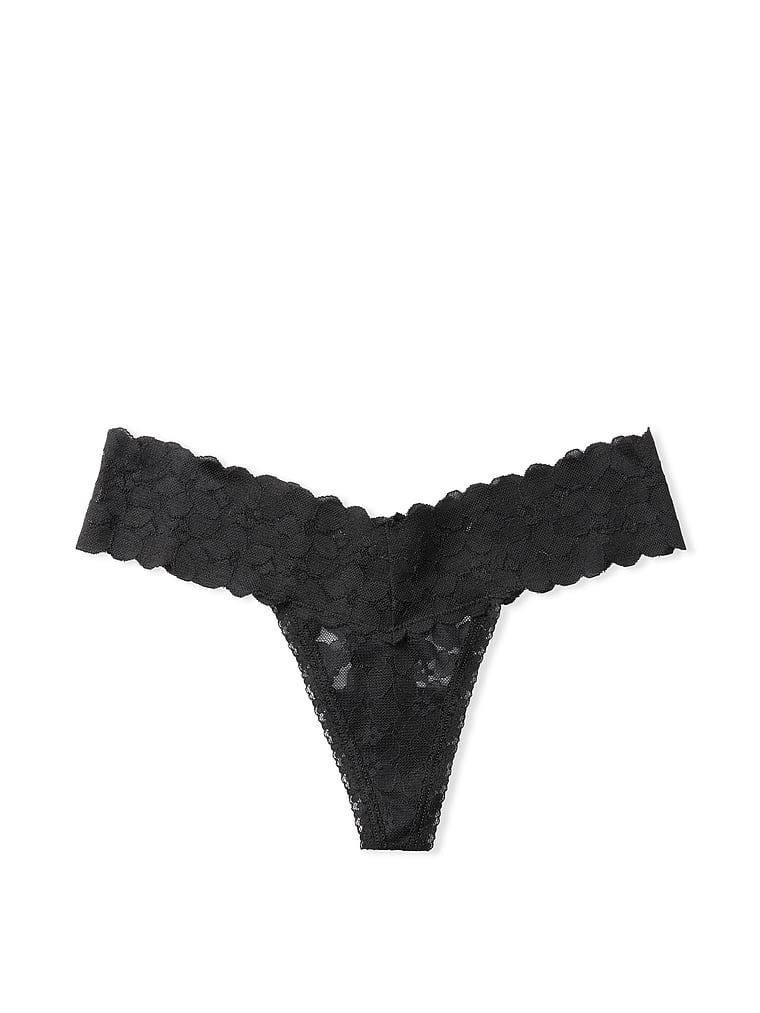 Floral Lace Thong Panty
