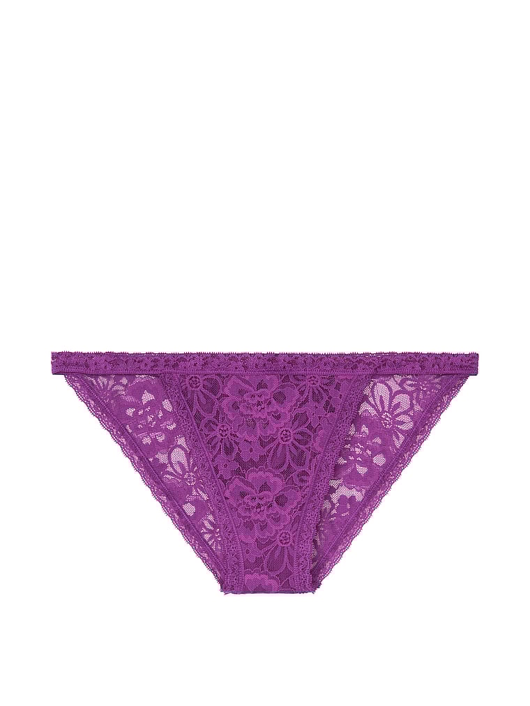 VictoriasSecret Floral Lace String Bikini Panty 111495090K9M