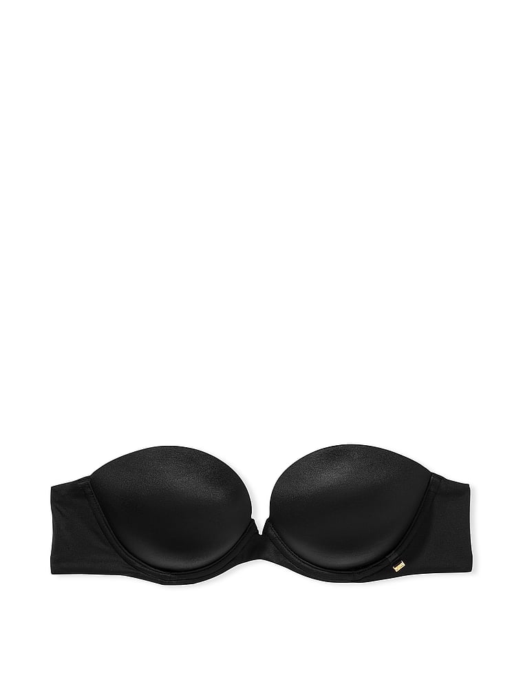 Victoria's Secret, Very Sexy  Push-Up Strapless Bra, Black, offModelFront, 3 of 4
